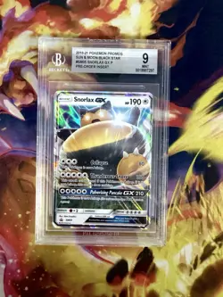 BGS 9 Snorlax GX Pokemon SM05 Black Star Promo - Image 1