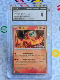 CGC 9 Mint Chi-Yu 057 Black Star Promos SVP Paradox Rift Prerelease Pokemon - Image 1