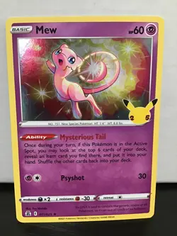 Mew 11/25 Pokemon Celebrations Holo Rare - Image 1