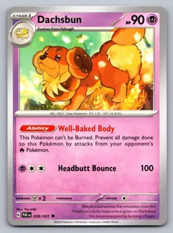 Pokemon TCG SV: Paldean Fates Dachsbun 039/091 - Image 1
