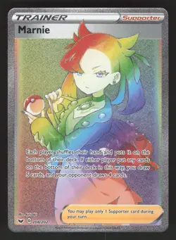 Marnie 208/202 Pokemon TCG SWSH01: Sword & Shield Base Set NM - Image 1