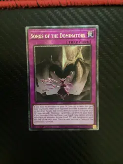 Songs of the Dominators RA05-EN081 (Starlight Rare) 1st Edition Yugioh NM - Image 1