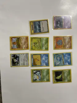 Pokemon Card Lot of 10 Gastly Rhyhorn Caterpie Weedle Regigigas Vintage Mixed - Image 1