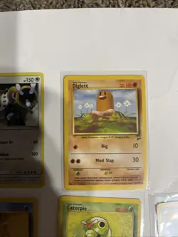 Pokemon Card Lot of 10 Gastly Rhyhorn Caterpie Weedle Regigigas Vintage Mixed - Image 3