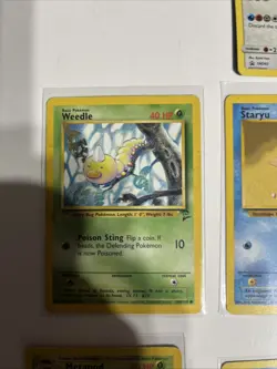 Pokemon Card Lot of 10 Gastly Rhyhorn Caterpie Weedle Regigigas Vintage Mixed - Image 4