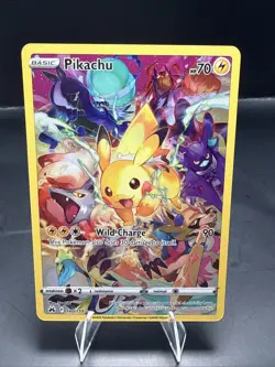 Pokemon TCG Pikachu 160/159 Crown Zenith Secret Rare Full Art Holo Card E - Image 2