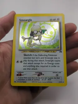 Pokemon TCG Smeargle Holo Rare Card 11/75 Neo Discovery - Image 1
