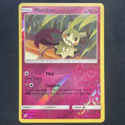 Pokemon TCG Mimikyu 112/181 Rare Reverse Holo LP Card - Image 1