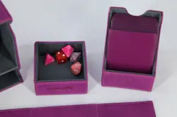 Gamegenic Deck Box Set Pink/Purple w/ Dice Tray Card Case Mats & Dice Lot - Image 2