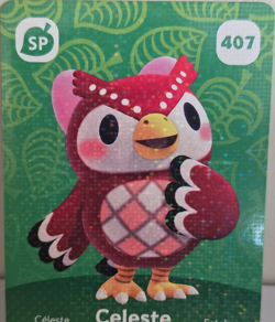 Nintendo Animal Crossing amiibo Card Celeste SP 407 Holo SP Rarity Franchise - Image 1