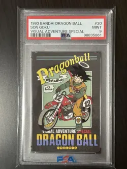 Dragon Ball Carddass Visual Adventure No 20 PSA9 Collectible Card - Image 1