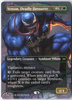 Venom, Deadly Devourer (Borderless) 22 Marvel's Spider-Man: MTG NM - Image 1