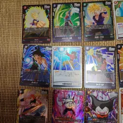 Dragon Ball Trading Card Set Rare SCR Broly Bardock Goku Vegeta Trunks Used - Image 4