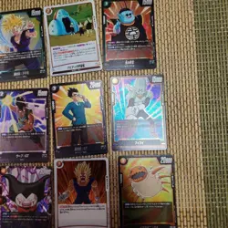 Dragon Ball Trading Card Set Rare SCR Broly Bardock Goku Vegeta Trunks Used - Image 5