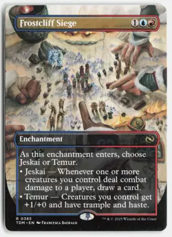 Frostcliff Siege (Borderless) #385 (NM) Tarkir Dragonstorm TDM Magic MTG - Image 1