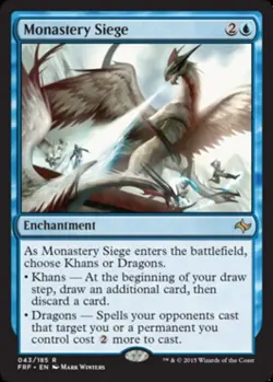 MTG Monastery Siege - Foil, Moderate Play, English Fate Reforged - Image 1