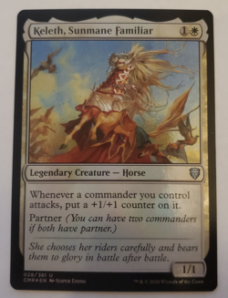 1x Keleth, Sunmane Familiar FOIL Commander Legends Magic the Gathering NM - Image 1