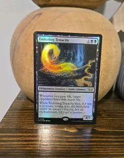 1x FOIL Enduring Tenacity NM - Duskmourn: House of Horror Magic Rare MTG DSK - Image 1