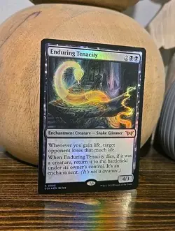 1x FOIL Enduring Tenacity NM - Duskmourn: House of Horror Magic Rare MTG DSK - Image 2
