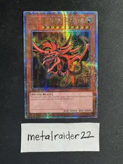Yugioh Slifer the Sky Dragon Quarter Century Secret Rare LC01-EN002 Near Mint - Image 1