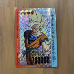 Amada Dragon Ball Z Son Goku Card Kira Used Collectible - Image 1