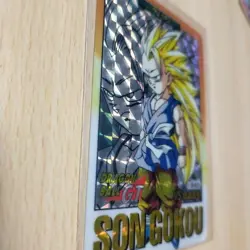 Dragon Ball GT Card Special Son Goku Double Sided Kira Card NO93 Used - Image 5