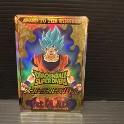 Dragon Ball Super Divers Winning Card First Place Used Collectible - Image 1