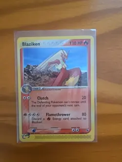 Pokemon TCG Card Blaziken 15/109 Rare EX Ruby and Sapphire non-holo HP - Image 1