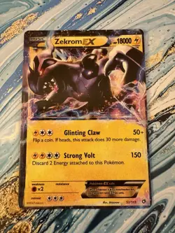 Pokemon TCG Zekrom EX Legendary Treasures 2013 Card #52/113 - Image 2