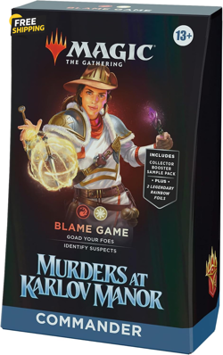 Murders at Karlov Manor Commander Deck - Blame Game (100-Card Deck, 2-Card - Image 1