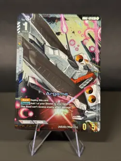 Argama (Alt Art) R+ GD02-129 Dual Impact Textured Rare Foil Gundam Card Game NM - Image 1