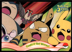 Could It Get WorseU #10 Pokemon 1999 Topps The Movie 2000 Trading FOIL Card NMMT - Image 1
