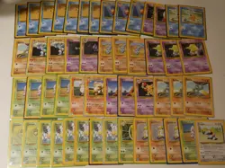 1999 Vintage WOTC Pokemon Base Set Unlimited - 51 Cards Lot - LP / Near Mint - Image 1
