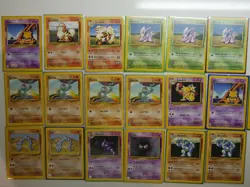 1999 Vintage WOTC Pokemon Base Set Unlimited - 51 Cards Lot - LP / Near Mint - Image 2