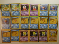 1999 Vintage WOTC Pokemon Base Set Unlimited - 51 Cards Lot - LP / Near Mint - Image 3