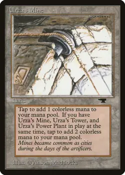 Urza's Mine (Pulley Embedded in Stone) [Antiquities] Lightly Played - Image 1