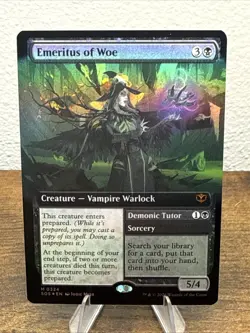 Emeritus of Woe (Extended Art) Secrets of Strixhaven Foil - Image 1