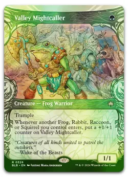 Valley Mightcaller (Showcase) #326 (Foil) (NM) Bloomburrow BLB Magic MTG - Image 1