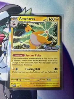 Ampharos - [Staff Stamped] MEP 075 - Chaos Rising Prerelease Promo - Image 1