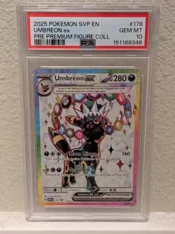 PSA 10 Umbreon Ex 176 Black Star Promo PRE Premium Figure Collection Pokemon - Image 1