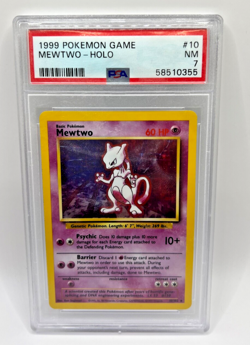 Mewtwo Holo - 10/102 - Pokemon - Base Set Unlimited - *PSA 7* - Image 1