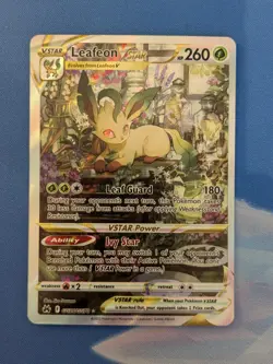 Leafeon Vstar GG35/GG70 Crown Zenith - Alt Art Galarian Gallery Pokemon TCG NM - Image 2
