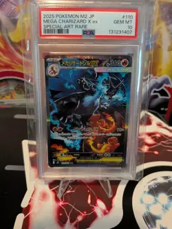 2025 Pokemon Mega Charizard X ex SAR Inferno X Japanese M2 #110 PSA 10 GEM MINT - Image 1