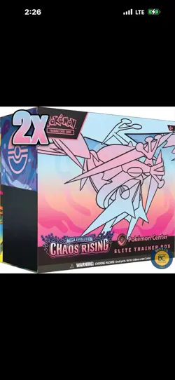 2x Presale Chaos Rising Pokemon Center ETB Elite Trainer Box Pokemon PRESALE! - Image 1