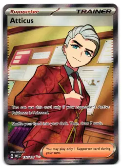 Atticus 134/131 - 🌊 Prismatic Evolutions Ultra Rare Pokemon TCG Holo 🖤 - LP - Image 1