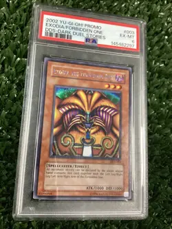 Exodia The Forbidden One 2002 Yu-Gi-Oh! Promo Dark Duel Stories #003 PSA 6 - Image 2