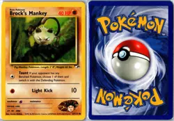 Pokemon Card - Brock's Mankey 67/132 Gym Heroes Common Heavily Played - Image 3