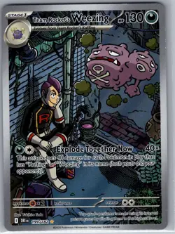 Team Rocket's Weezing 199/182 SV10: Destined Rivals - Pokemon Card - NM - Image 1