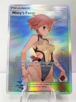 Misty Full Art Custom Made Pokemon Waifu ACG Trainer Art Card - Image 1