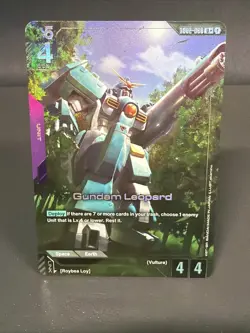 Gundam Card Game - Gundam Leopard GD02-060 U+ English Holofoil - Image 1